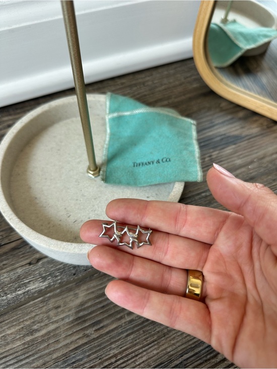 Tiffany & Co. Jewelry - Vintage Tiffany & Co. Sterling Silver 3 Star brooch -